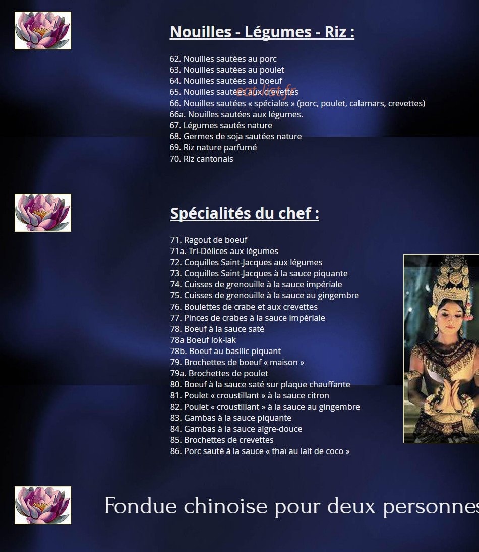 Le Lotus — carte page 5