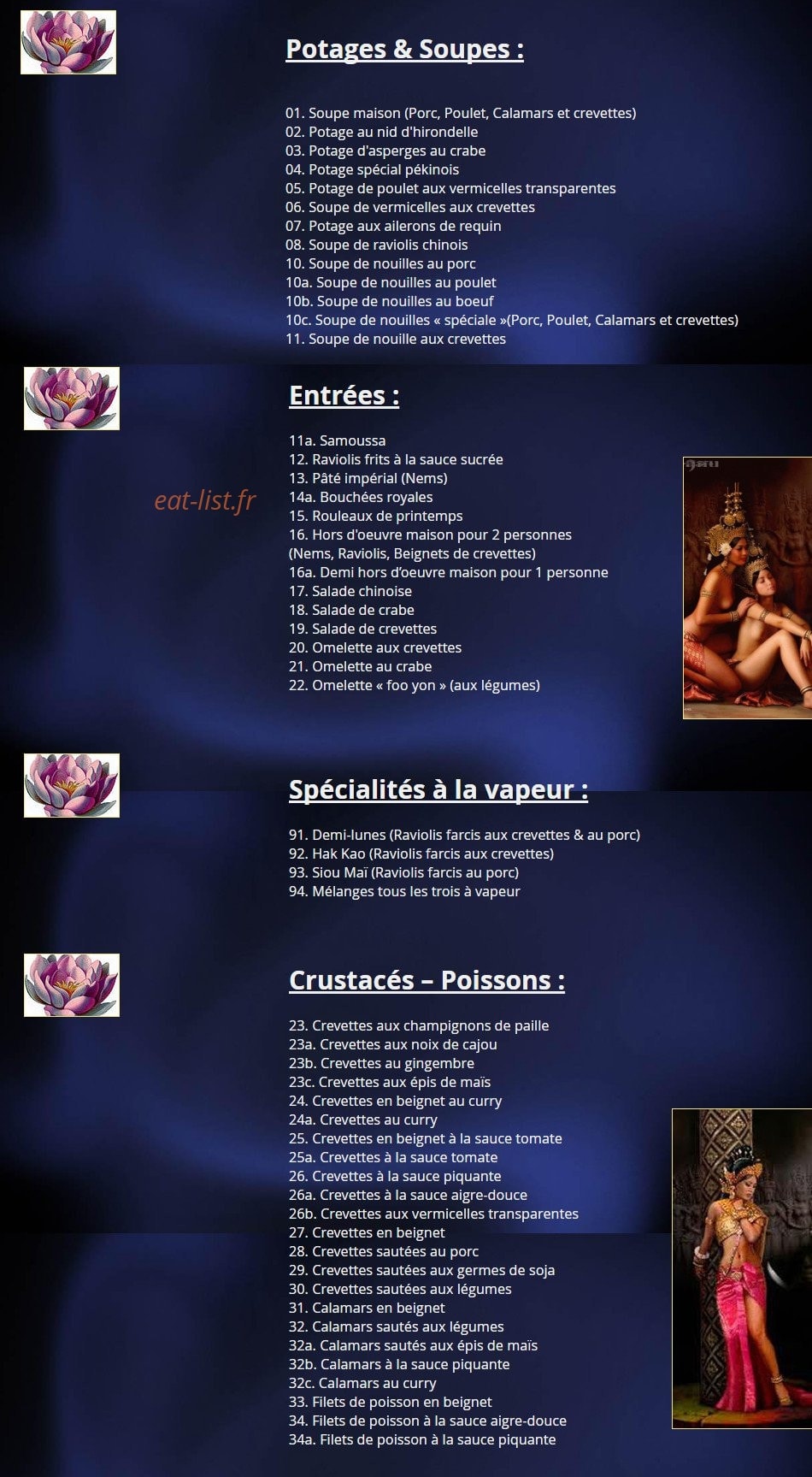 Le Lotus — carte page 3