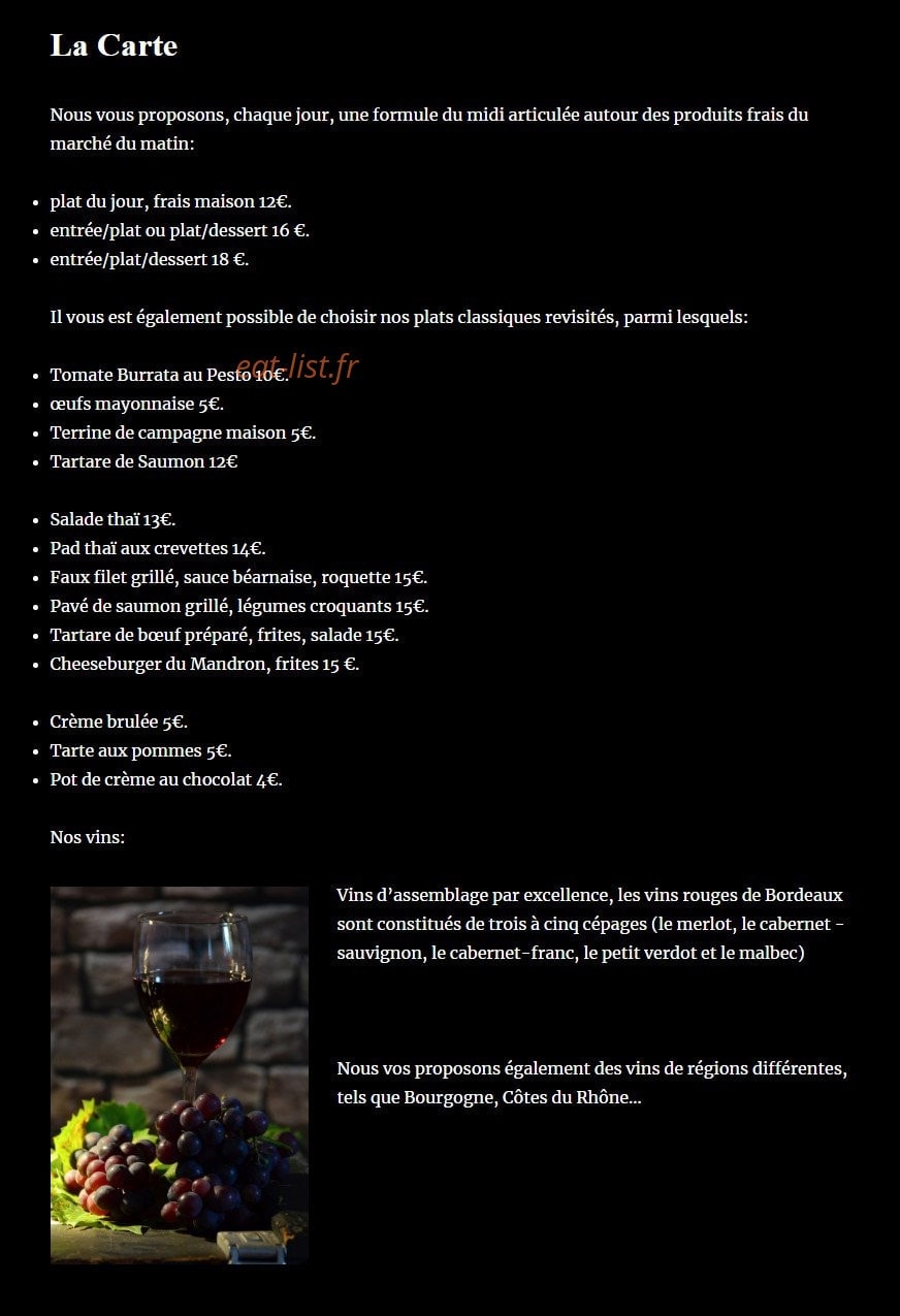 Le Mandron — carte page 1