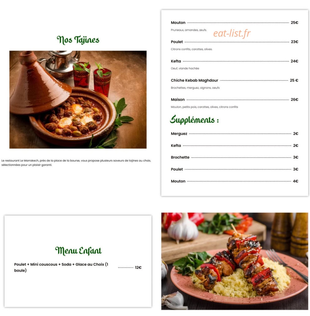 Le Marrakech — carte page 3