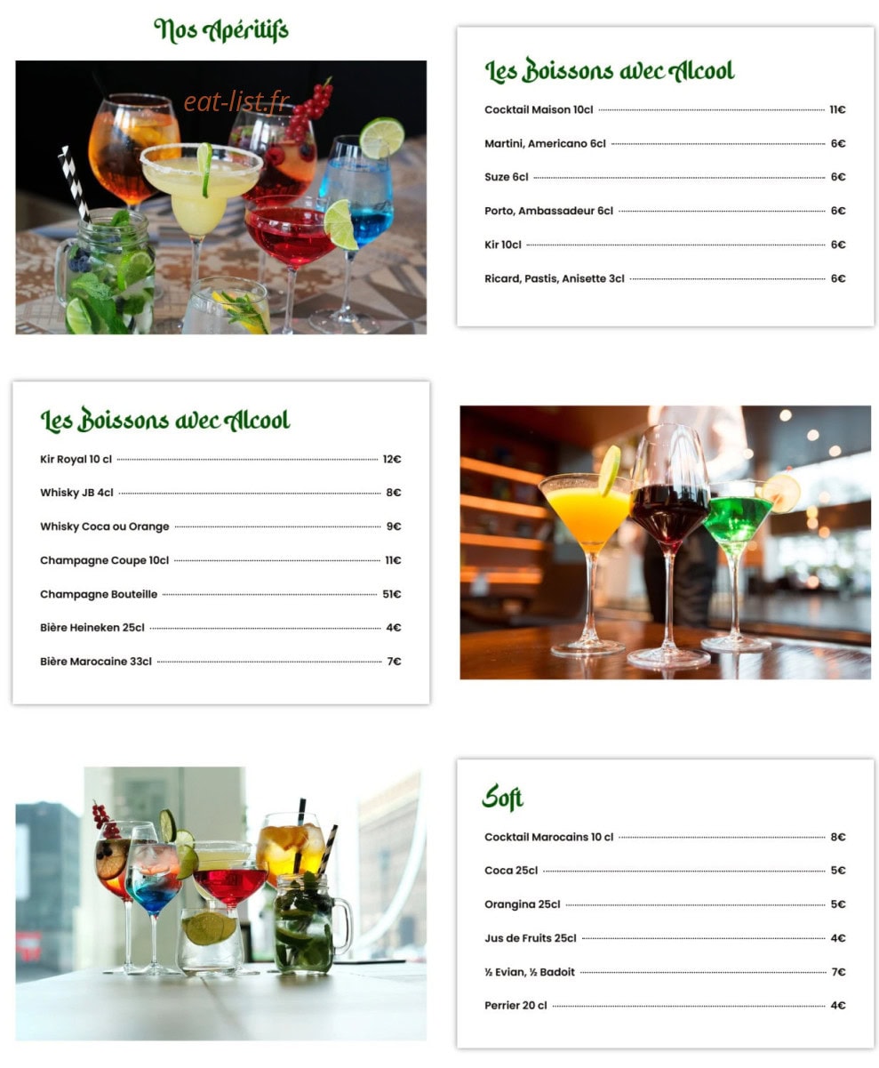 Le Marrakech — carte page 4