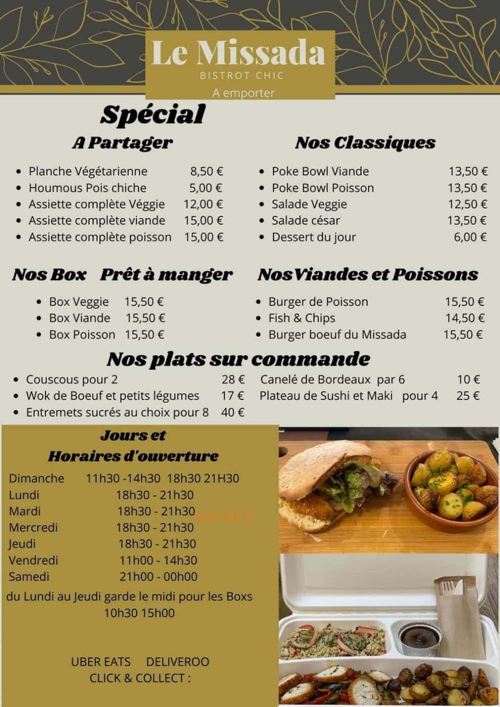 Le Missada — carte page 1