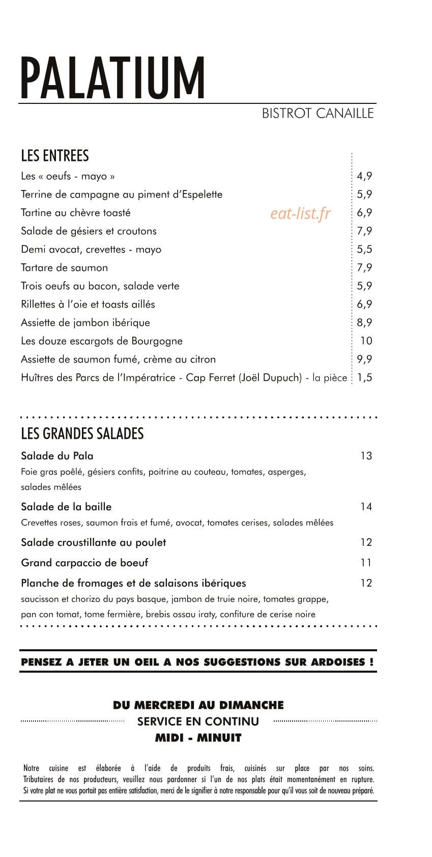 Le Palatium — carte page 1