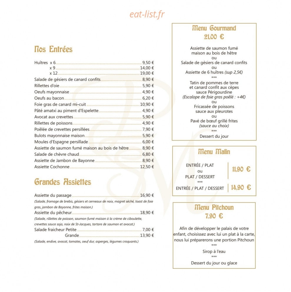 Le Passage St Michel — carte page 2