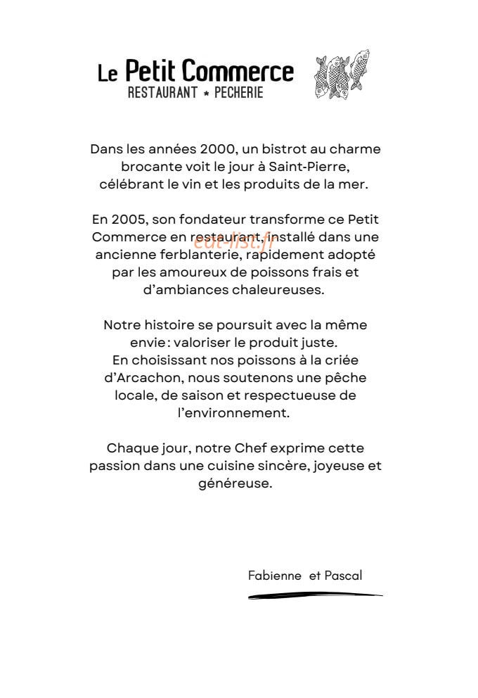 Le Petit Commerce — carte page 8