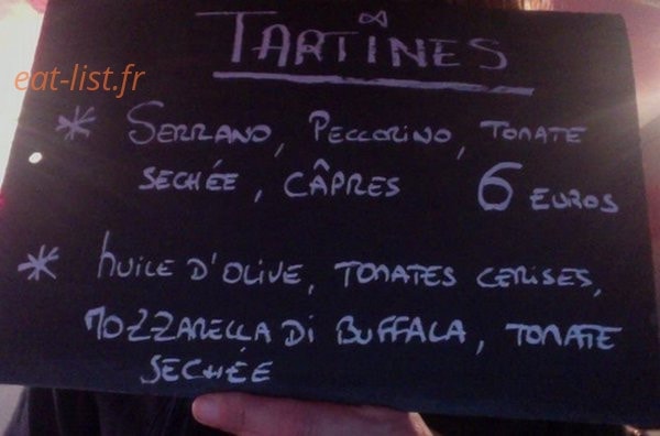 Le Poisson Rouge Bar — carte page 1