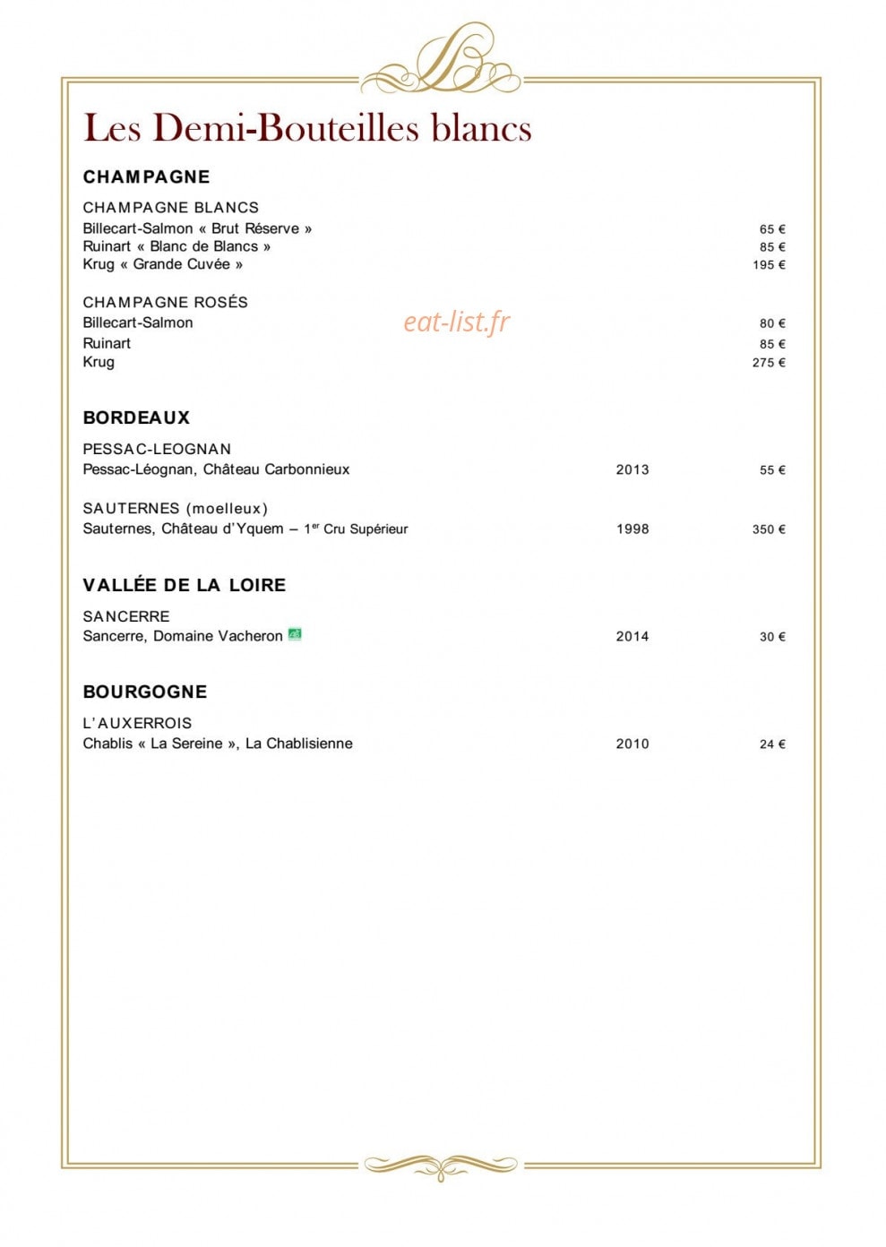 Le Pressoir d’Argent — carte page 8