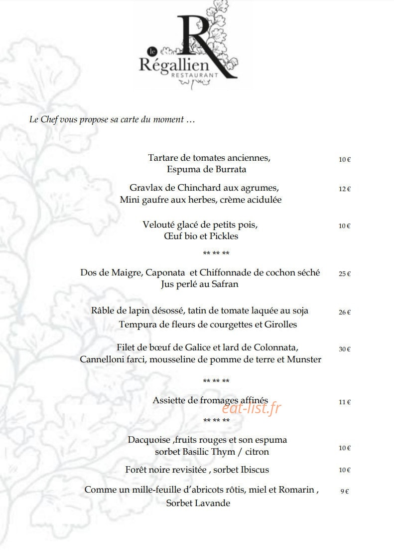 Le Regallien — carte page 1