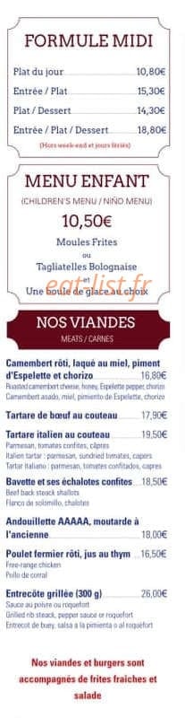 Le Rive Gauche — carte page 2