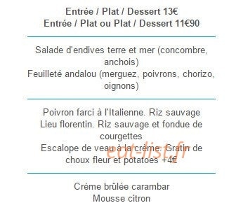 Le Rond Point — carte page 8