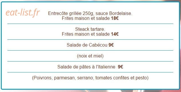 Le Rond Point — carte page 2