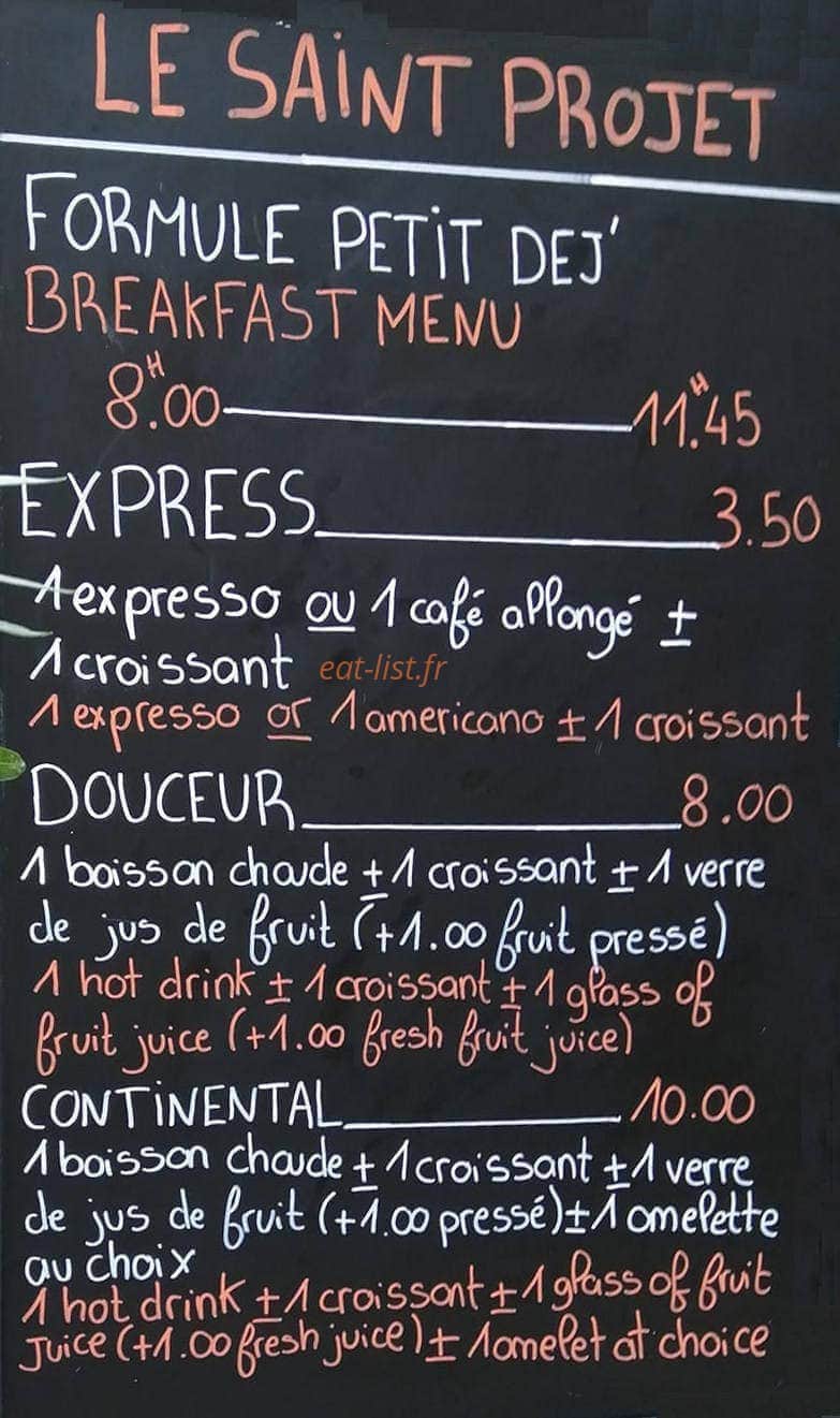 Le Saint-Projet — carte page 1