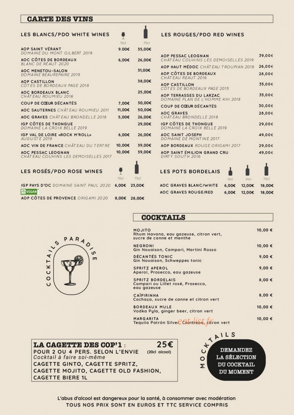 Les Décantés — carte page 2