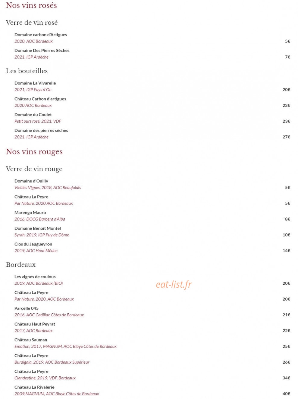 Les doux secrets — carte page 8