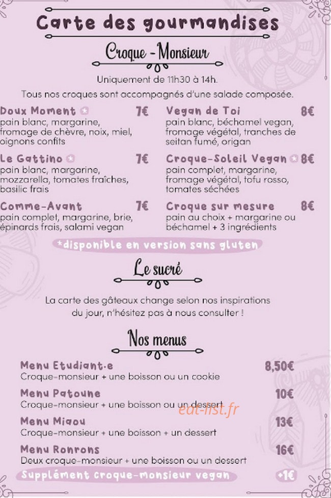 Les Ronrons Des Chartrons — carte page 1