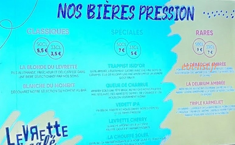 LevЯette Café — carte page 1