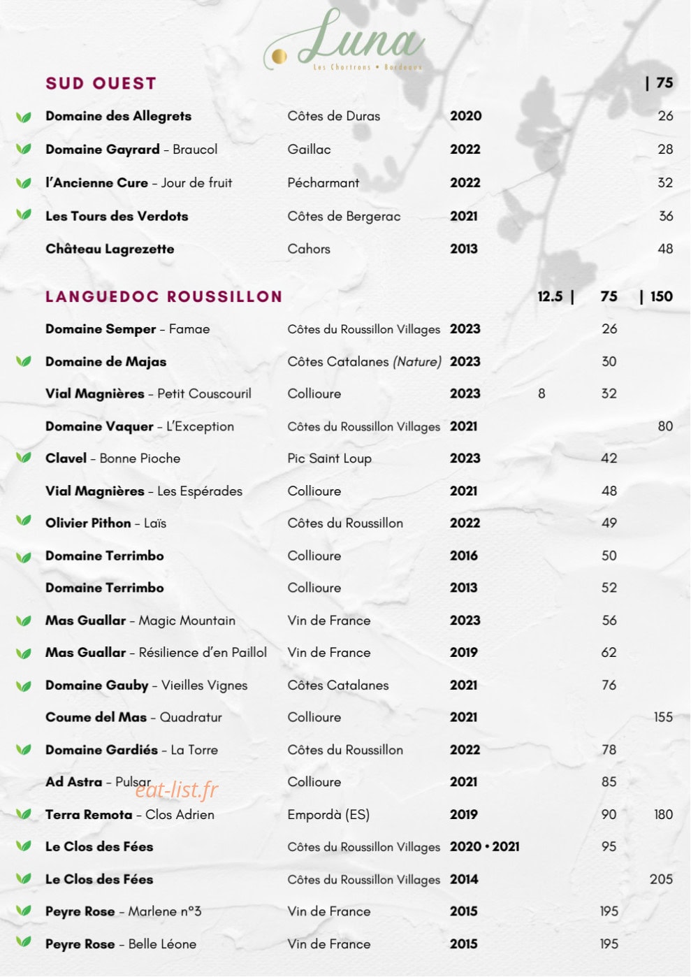 Luna — carte page 10