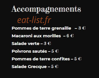 M&P Comptoir — carte page 3