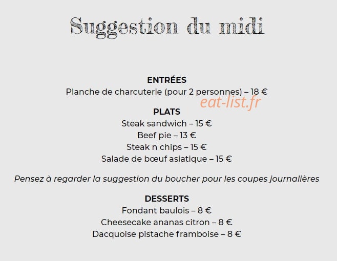 M&P Comptoir — carte page 4