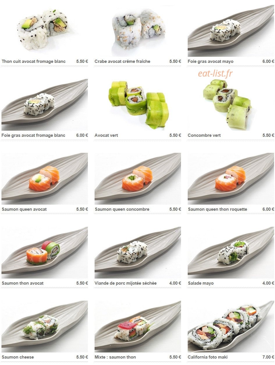 Maki shop — carte page 6