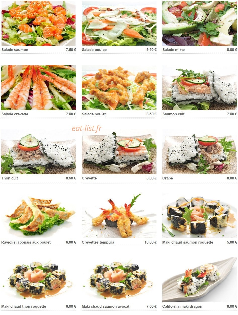 Maki shop — carte page 3