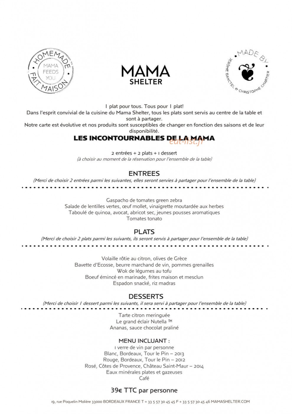 Mama shelter — carte page 2
