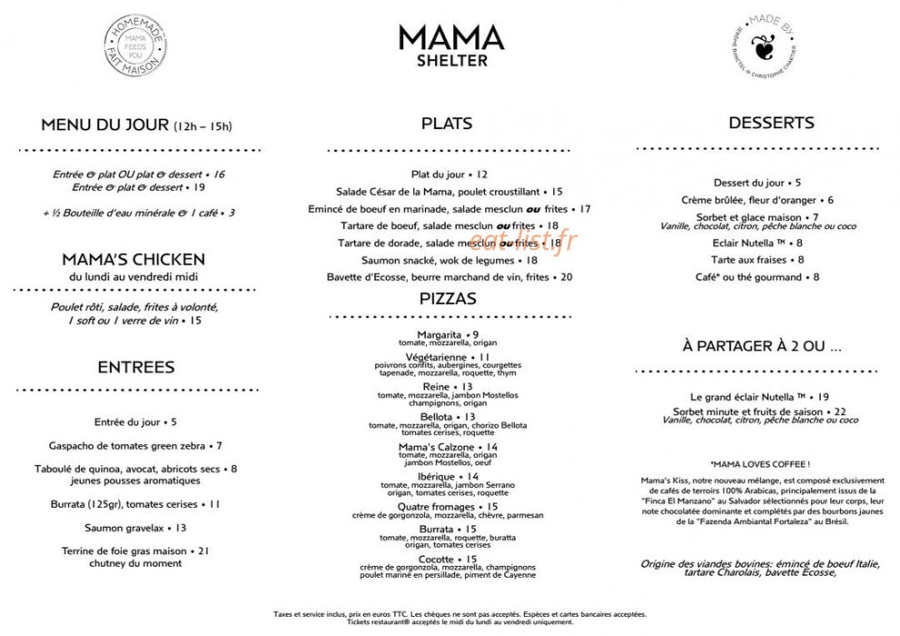 Mama shelter — carte page 8
