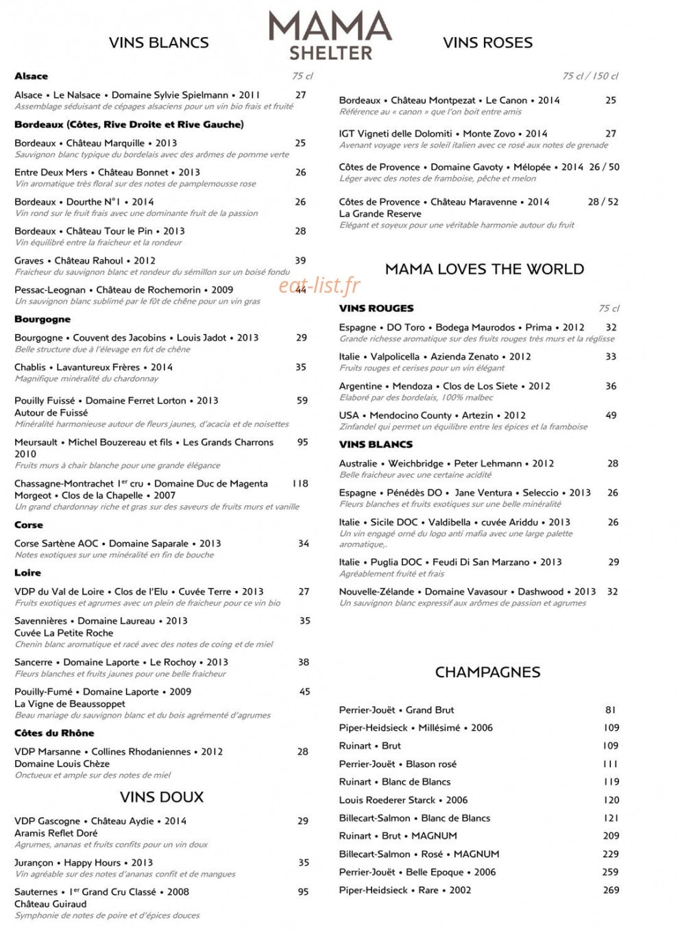 Mama shelter — carte page 12