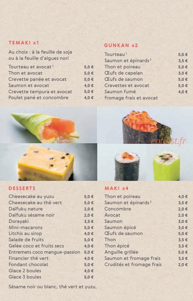 Matsuri — carte page 4