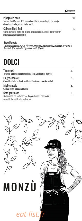 Monzù Promenade — carte page 5