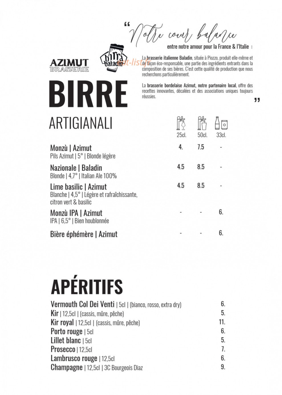 Monzù Promenade — carte page 7