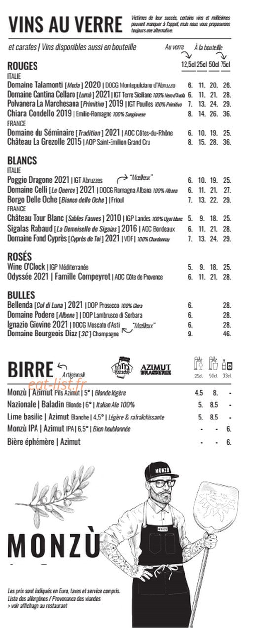 Monzù Promenade — carte page 4