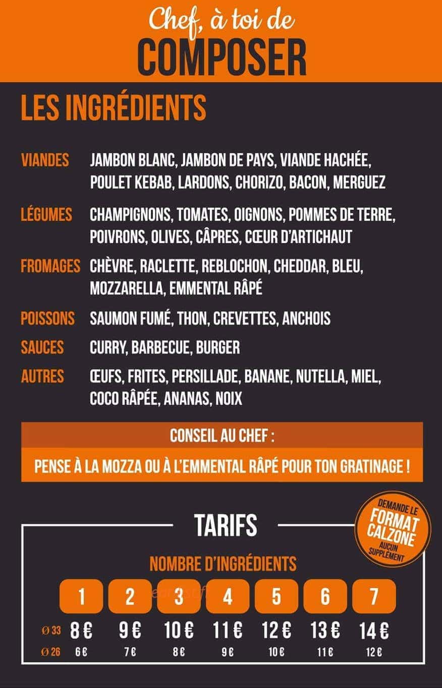My Pizza — carte page 2