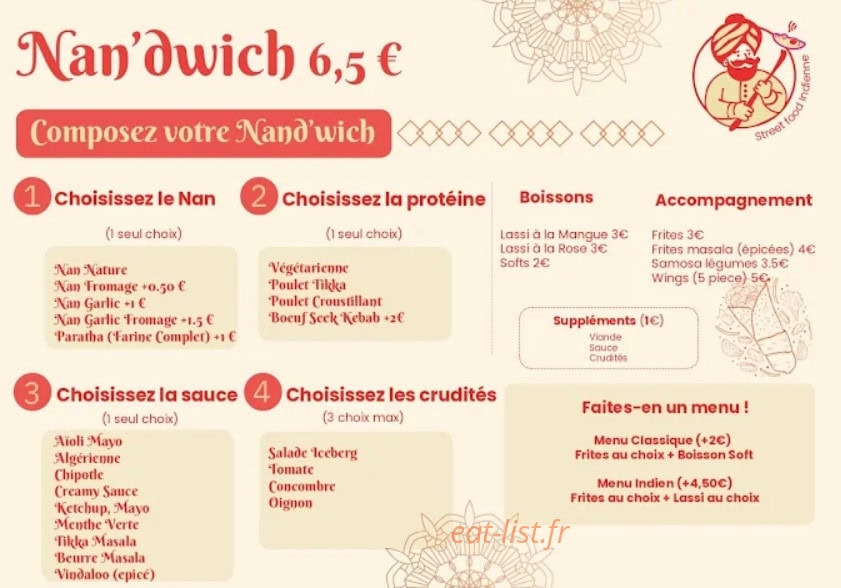 Nandwich — carte page 1