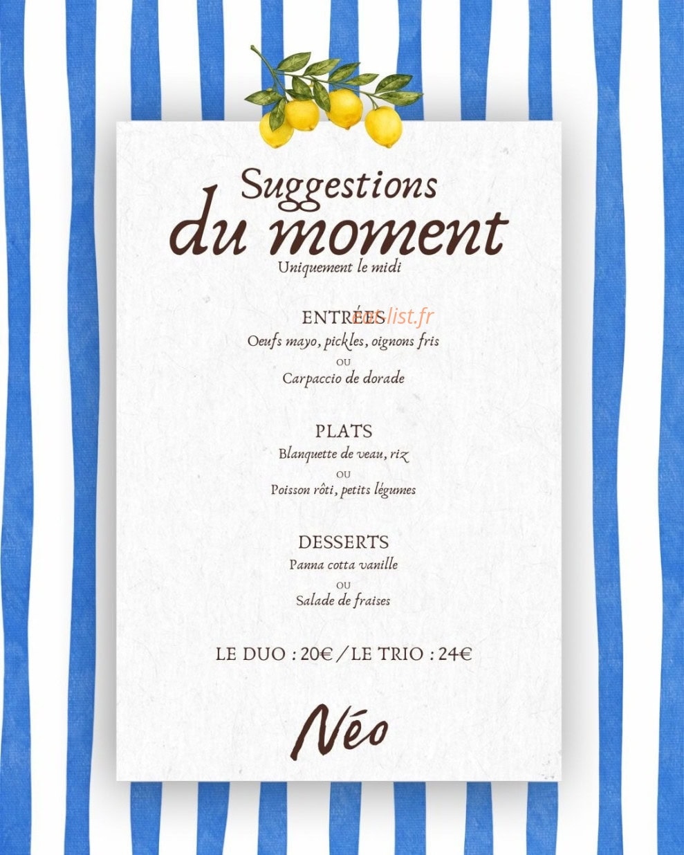 Néo — carte page 1