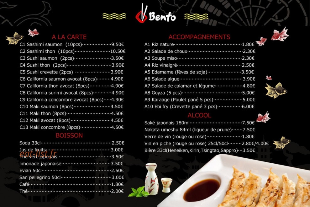 Obento — carte page 3