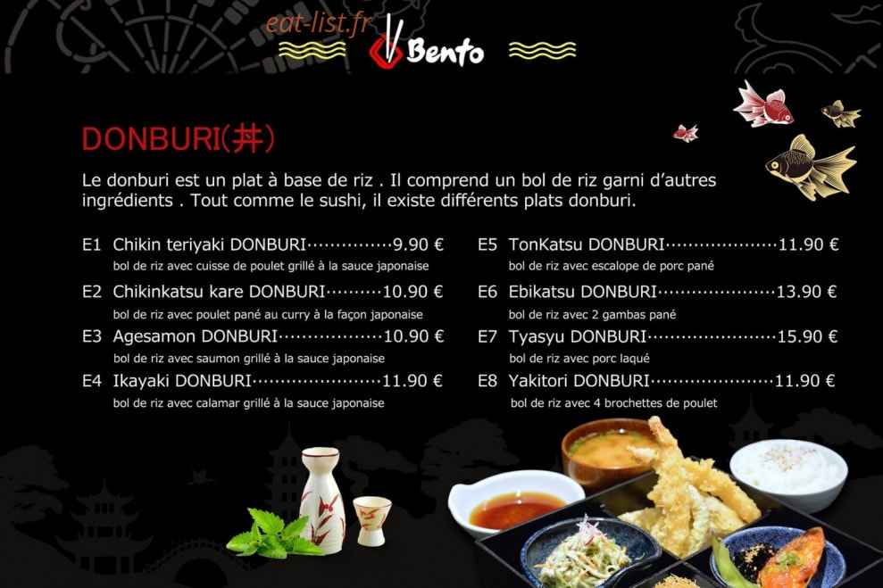 Obento — carte page 1