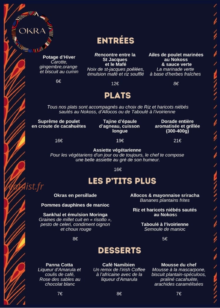 Okra — carte page 1