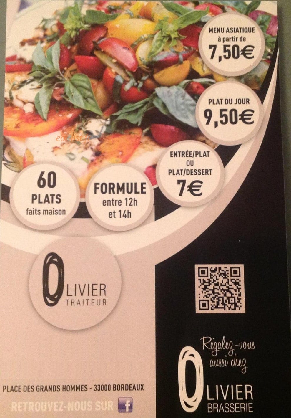Olivier Traiteur — carte page 3