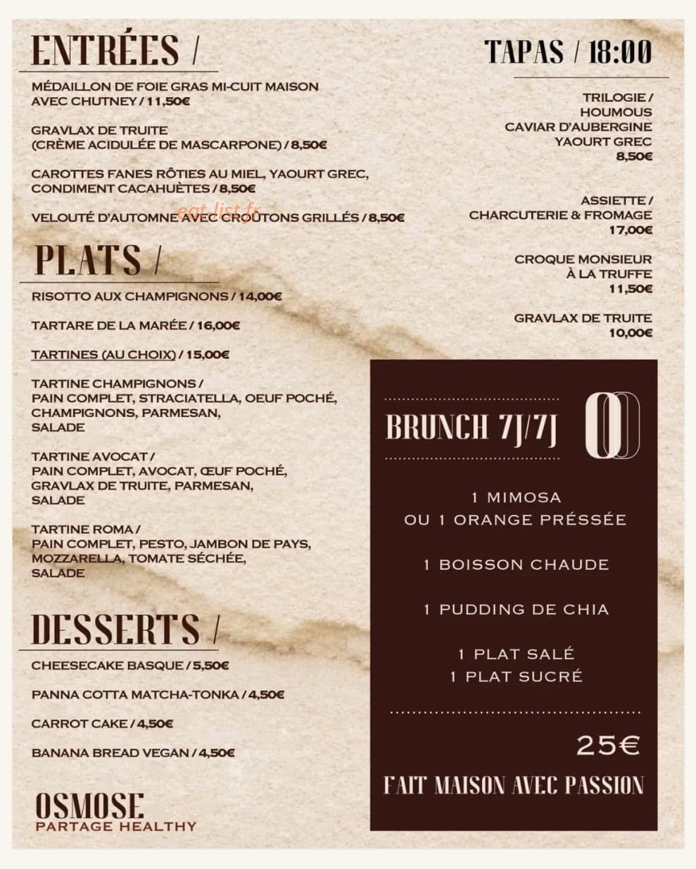 Osmose — carte page 1