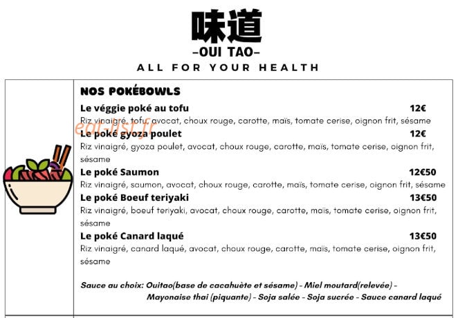 Oui Tao — carte page 8