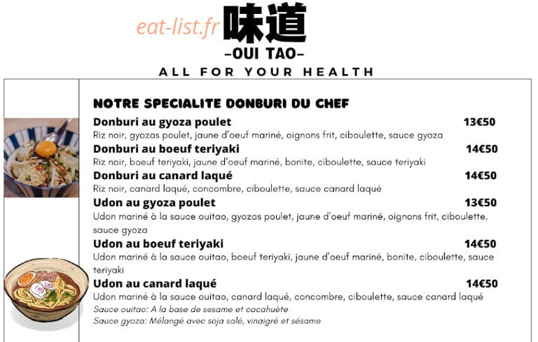 Oui Tao — carte page 3