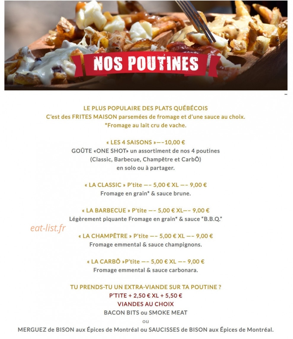 P'tit Québec Café — carte page 5