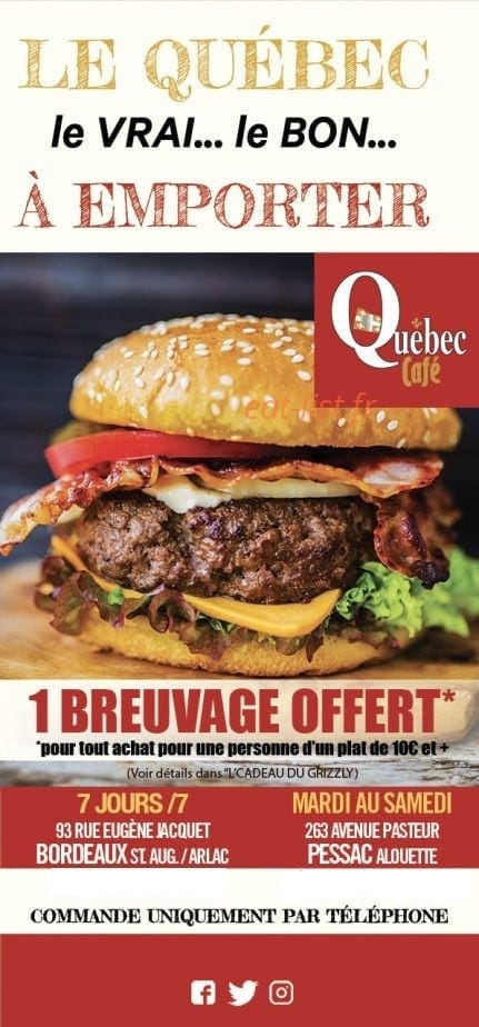 P'tit Québec Café — carte page 13