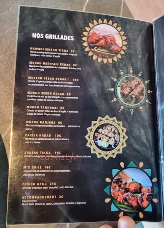 Papadum Indian Food — carte page 1
