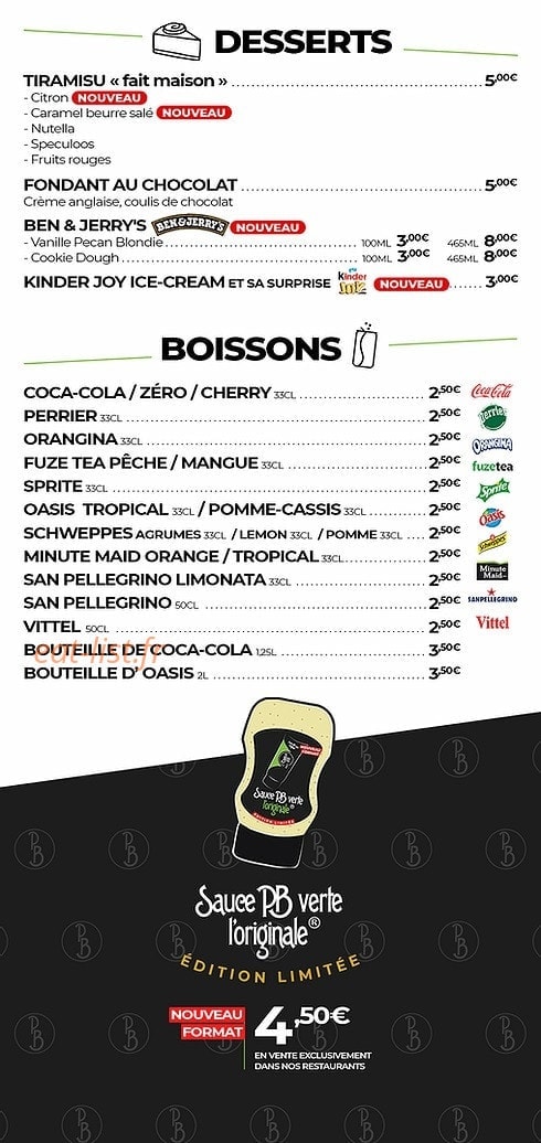 PB Poulet Braisé — carte page 4