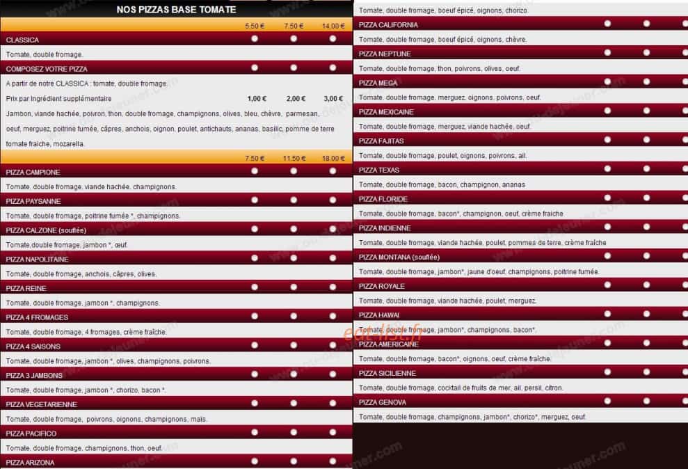 Pizza Andiamo — carte page 5