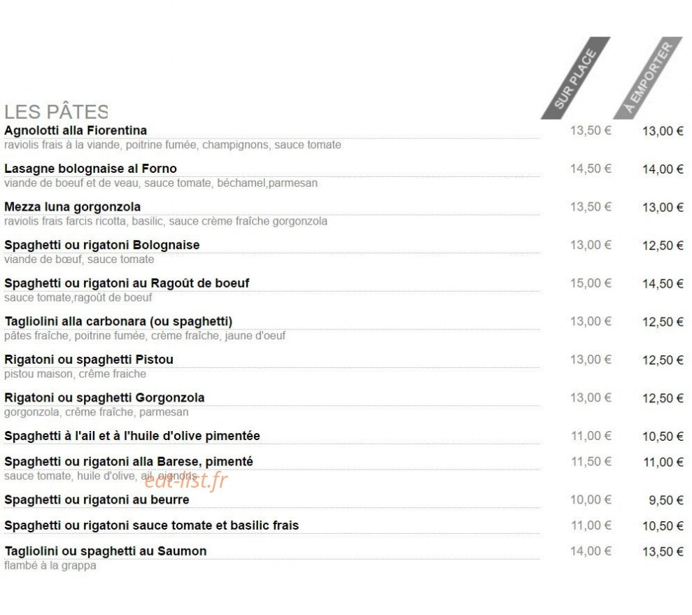 Pizza Enzo — carte page 2