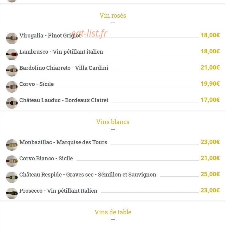 Pizzeria la Mama — carte page 7