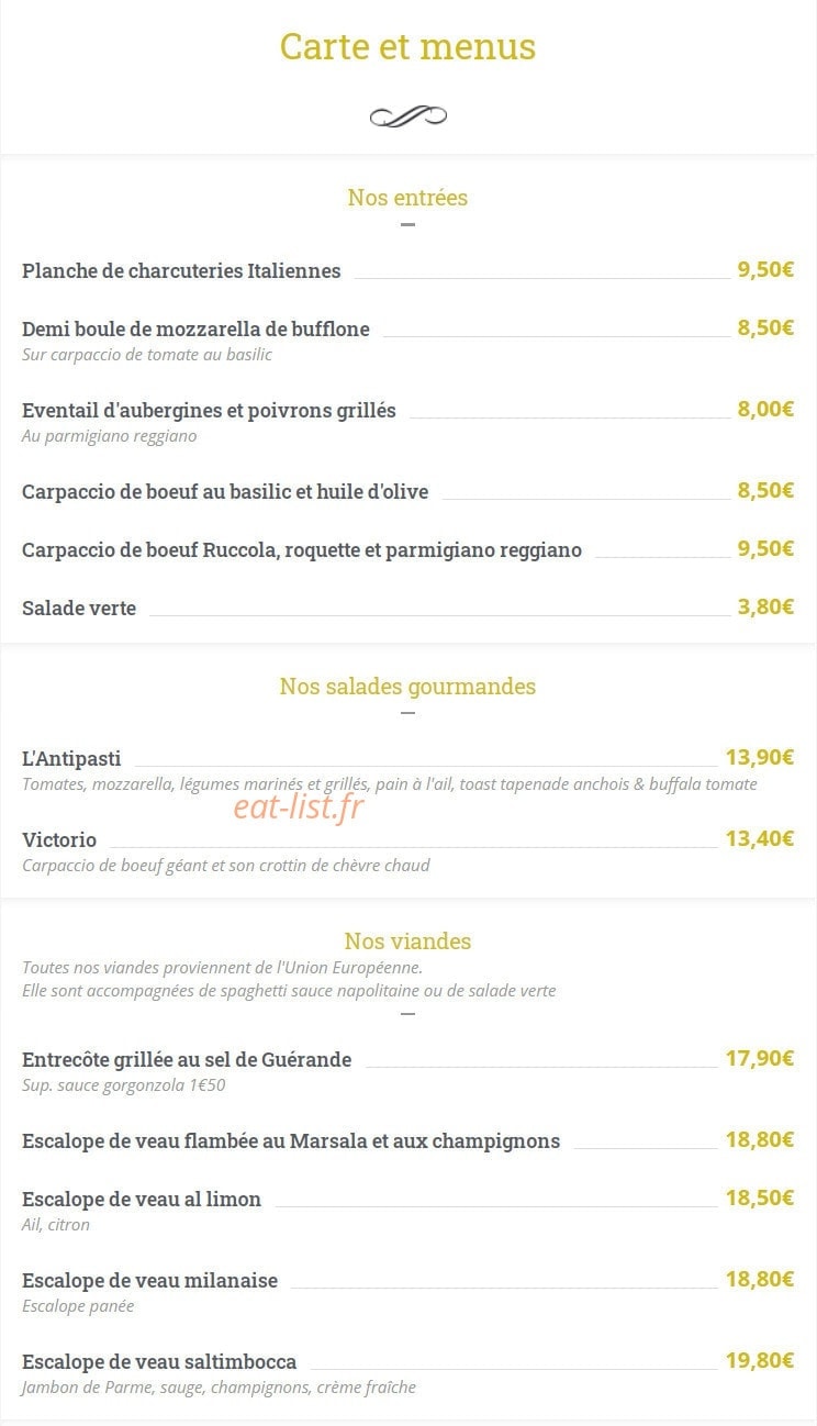 Pizzeria la Mama — carte page 2